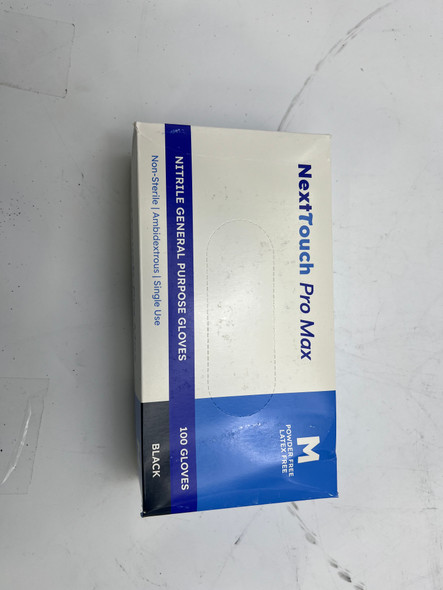 GENERIC PRO MAX MEDIUM POWDER LATEX FREE GLOVES ( 100 COUNT) SIZE MEDIUM - BLACK New