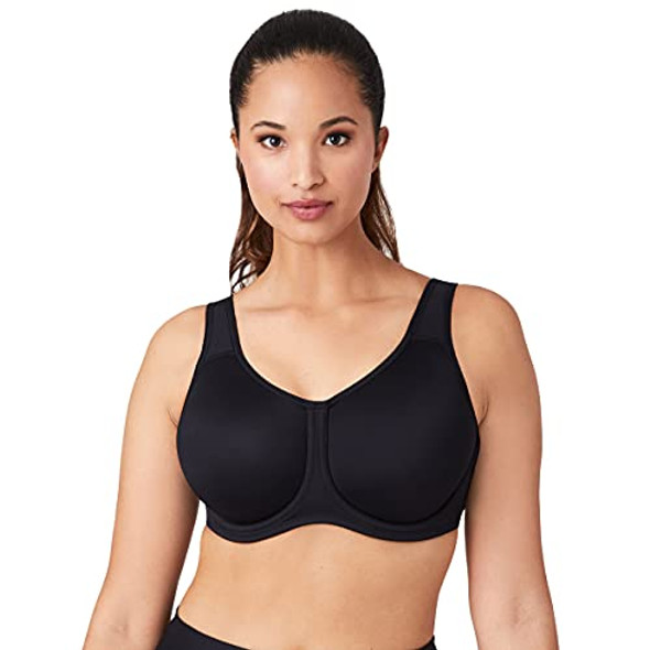 WACOAL WOMEN'S SPORT FULL FIGURE UNDERWIRE BRA - SIZE: WOMEN 36C - BLACK WACOAL WOMEN'S SPORT FULL FIGURE UNDERWIRE BRA - SIZE: WOMEN 36C - BLACK