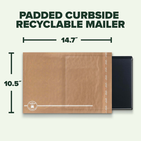 SCOTCH® PADDED MAILERS, SIZE 5, 10-1/2" X 14-3/4", KRAFT, PACK OF 25 MAILERS New SCOTCH® PADDED MAILERS, SIZE 5, 10-1/2" X 14-3/4", KRAFT, PACK OF 25 MAILERS New