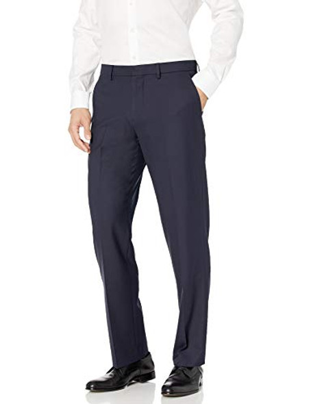 AMAZON ESSENTIALS MENS CLASSIC WRINKLE RESISTANT DRESS PANTS NAVY 34W X 30L New AMAZON ESSENTIALS MENS CLASSIC WRINKLE RESISTANT DRESS PANTS NAVY 34W X 30L New