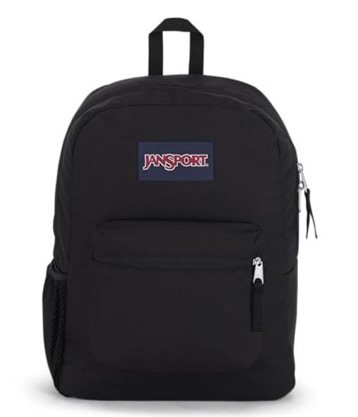 JANSPORT CROSS TOWN BACKPACK 17" X 12.5" X 6" - 1 MAIN UTILITY POCKET - BLACK New