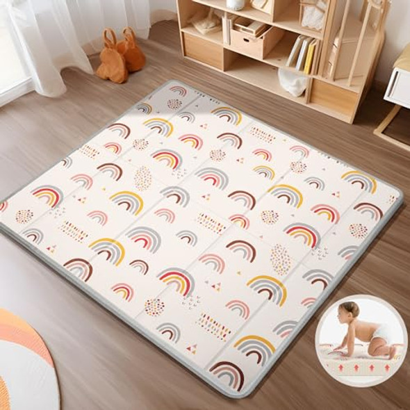 Foldable Baby Play Mat, PIGLOG Waterproof Playmats for Babies and Toddlers Kids Foldable Baby Play Mat, PIGLOG Waterproof Playmats for Babies and Toddlers Kids