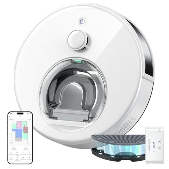 OKP Robot Vacuum with Mapping, 6000Pa Power Suction, LiDAR Navigation OKP Robot Vacuum with Mapping, 6000Pa Power Suction, LiDAR Navigation