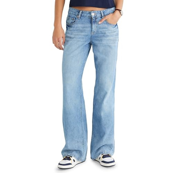 AEROPOSTALE women low-rise baggy wide-leg jean size 12 regular orzo New