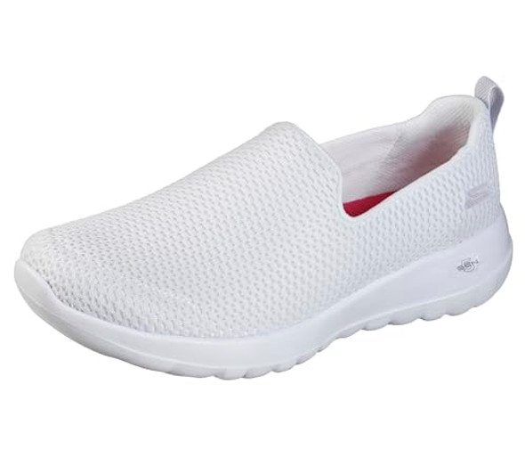 SKECHERS WOMEN'S GO WALK JOY-TERRIFIC SLIP-ON SNEAKERS 6.5 WIDE - WHITE SKECHERS WOMEN'S GO WALK JOY-TERRIFIC SLIP-ON SNEAKERS 6.5 WIDE - WHITE