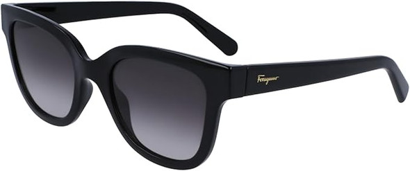 SALVATORE FERRAGAMO SMOKE GRADIENT SQUARE LADIES SUNGLASSES SF1066S 001 52