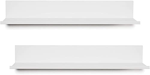 HANGMAN FLOATING SHELVES MODERN HOME DÉCOR NO DRILL EASY INSTALL 18 INCH - WHITE New