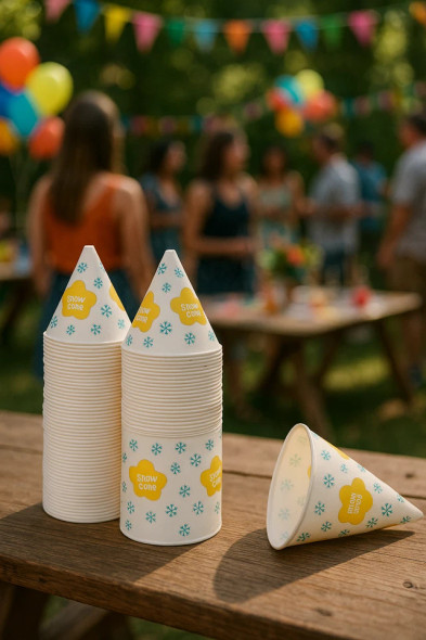 JAYOUR 2200 SNOW CONE CUPS 6OZ BULK PAPER DISPOSABLE PARTY CONCESSION - YELLOW JAYOUR 2200 SNOW CONE CUPS 6OZ BULK PAPER DISPOSABLE PARTY CONCESSION - YELLOW