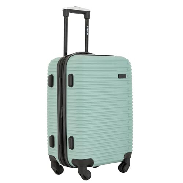 KENSIE WOMEN'S HILLSBORO LUGGAGE & TRAVEL BAGS SET, 20" CARRY-ONS GRANITE GREEN New KENSIE WOMEN'S HILLSBORO LUGGAGE & TRAVEL BAGS SET, 20" CARRY-ONS GRANITE GREEN New