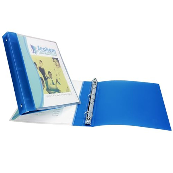 AVERY FLEXIBLE VIEW 3 RING BINDER 1 INCH ROUND RINGS 1 COUNT - BLUE New AVERY FLEXIBLE VIEW 3 RING BINDER 1 INCH ROUND RINGS 1 COUNT - BLUE New