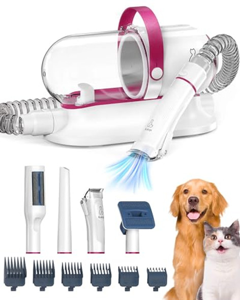 KAKIPI DOG GROOMING KIT DOG CLIPPERS DOG DRYER AND CLEANER - Black