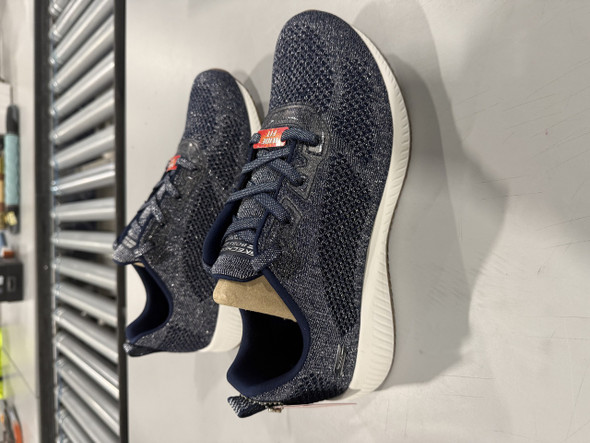 SKECHERS BOBS SPORTS SPARKLE KNIT LACE-UP SNEAKERS - SIZE: WOMEN 11 - NAVY New SKECHERS BOBS SPORTS SPARKLE KNIT LACE-UP SNEAKERS - SIZE: WOMEN 11 - NAVY New