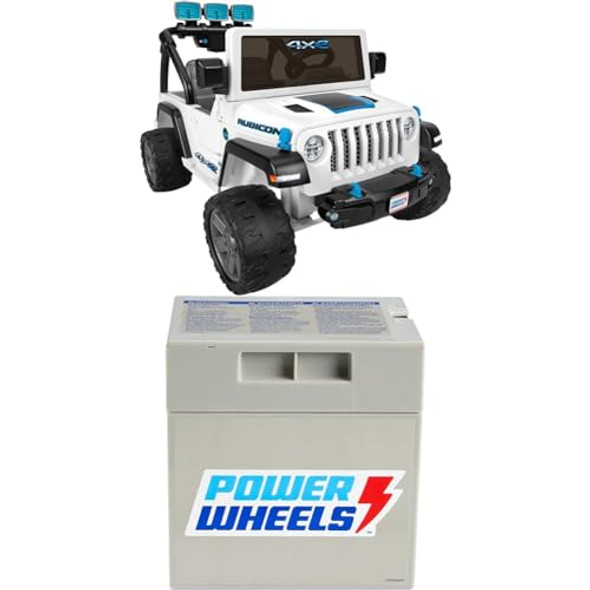 POWER WHEELS BUNDLE POWER WHEELS JEEP WRANGLER 4XE REPLACEMENT BATTERY - WHITE POWER WHEELS BUNDLE POWER WHEELS JEEP WRANGLER 4XE REPLACEMENT BATTERY - WHITE