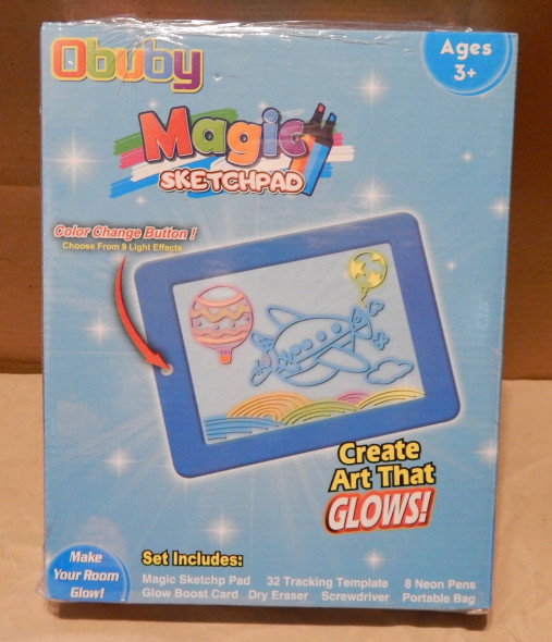OBUBY MAGIC SKETCHPAD CREATE ART THAT GLOWS COLOR CHANGE EDITION - MULTI OBUBY MAGIC SKETCHPAD CREATE ART THAT GLOWS COLOR CHANGE EDITION - MULTI