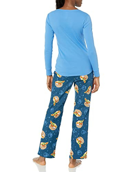 AMAZON ESSENTIALS DISNEY MARVEL STAR WARS WOMEN'S FLANNEL PAJAMA - BLUE - XS New AMAZON ESSENTIALS DISNEY MARVEL STAR WARS WOMEN'S FLANNEL PAJAMA - BLUE - XS New