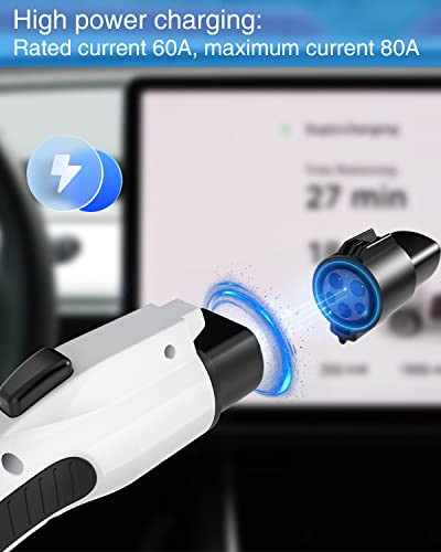 ITOTU TESLA ADAPTER J1772 TO TESLA CHARGING ADAPTER 110-250V AC - BLACK New