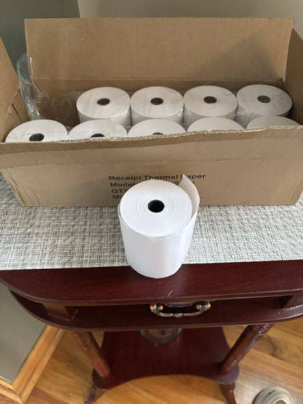 THERMAL PAPER 10 ROLLS 3.125" X 230 FEET CASH REGISTER PAPER - WHITE New THERMAL PAPER 10 ROLLS 3.125" X 230 FEET CASH REGISTER PAPER - WHITE New