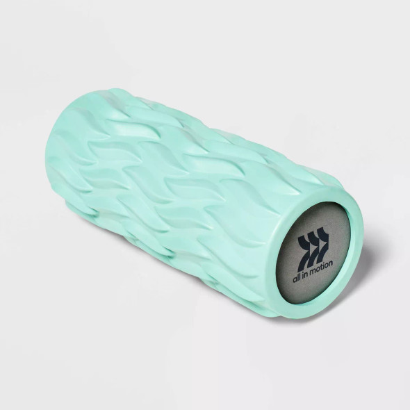 ALL IN MOTION™ 13" DEEP TISSUE FOAM ROLLER EVA MATERIAL - AQUA BLUE