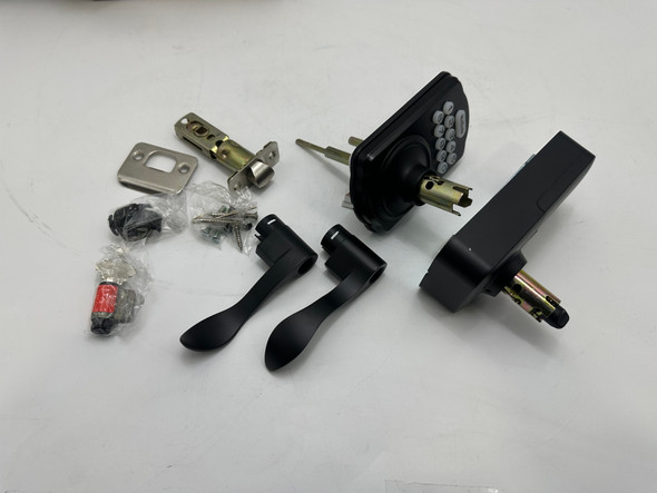 HUTOOLS ELECTRONIC KEYPAD LEVER DOOR LOCK KS04 - BLACK