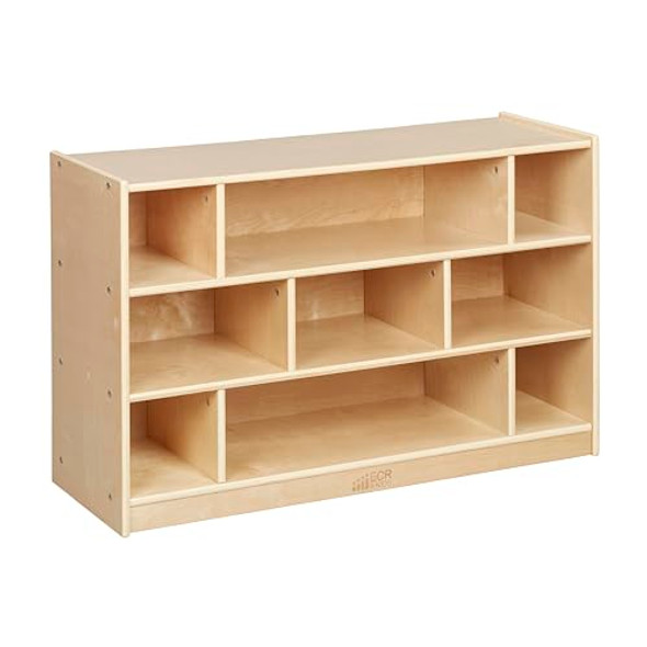 ECR4KIDS MOBILE BLOCK STORAGE CART, MEDIUM, CLASSROOM FURNITURE, NATURAL