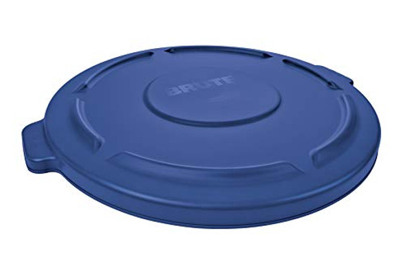 RUBBERMAID COMMERCIAL PRODUCTS BRUTE HEAVY-DUTY ROUND GARBAGE LID - BLUE RUBBERMAID COMMERCIAL PRODUCTS BRUTE HEAVY-DUTY ROUND GARBAGE LID - BLUE
