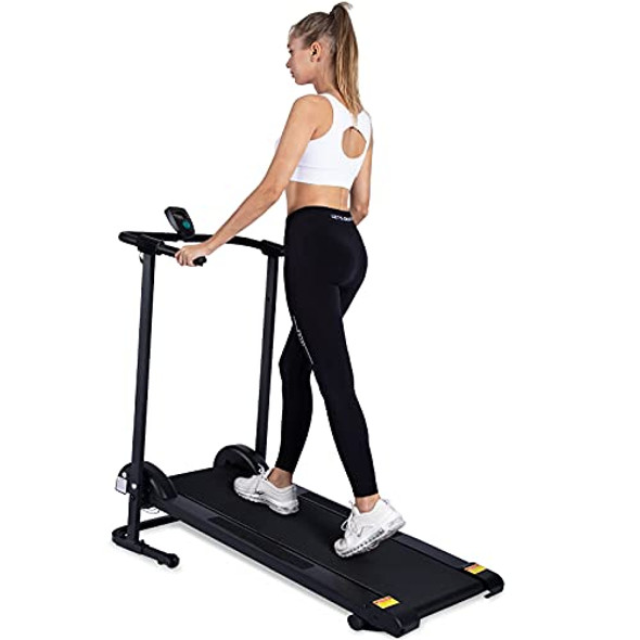 KOTIA MANUAL TREADMILL - SMALL FOLDABLE TREADMILL GHN213 - BLACK KOTIA MANUAL TREADMILL - SMALL FOLDABLE TREADMILL GHN213 - BLACK