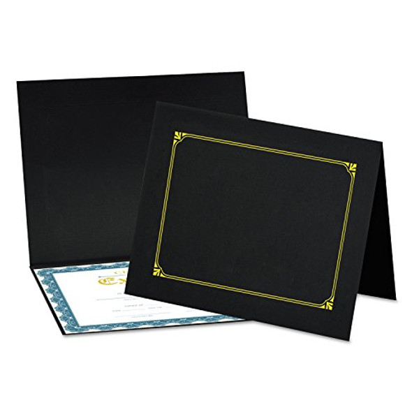 UNIVERSAL 8 IN. X 10 IN. A4 CERTIFICATE/DOCUMENT COVER (6/PACK) UNV76895 - BLACK New UNIVERSAL 8 IN. X 10 IN. A4 CERTIFICATE/DOCUMENT COVER (6/PACK) UNV76895 - BLACK New