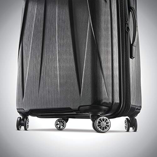 SAMSONITE CENTRIC HARDSIDE EXPANDABLE LUGGAGE SPINNER WHEELS 2-PIECE SET - BLACK New