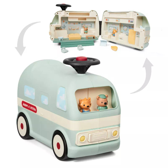 RADIO FLYER PARK & PLAY CAMPER RIDING TOY STEEL & PLASTIC - LIGHT GREEN New RADIO FLYER PARK & PLAY CAMPER RIDING TOY STEEL & PLASTIC - LIGHT GREEN New