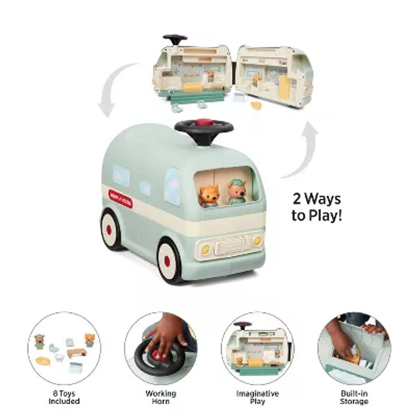 RADIO FLYER PARK & PLAY CAMPER RIDING TOY STEEL & PLASTIC - LIGHT GREEN New RADIO FLYER PARK & PLAY CAMPER RIDING TOY STEEL & PLASTIC - LIGHT GREEN New