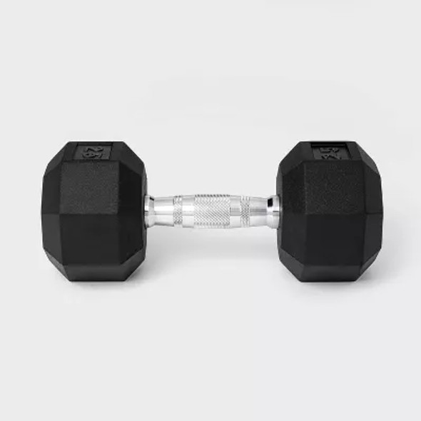 ALL IN MOTION HEX DUMBBELL 25LBS - BLACK/CHROME ALL IN MOTION HEX DUMBBELL 25LBS - BLACK/CHROME