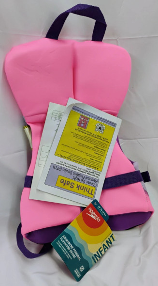 SPEEDO INFANT PDF LIFE VEST - "PINK CUTIE BOO", UP TO 30 LBS SPEEDO INFANT PDF LIFE VEST - "PINK CUTIE BOO", UP TO 30 LBS