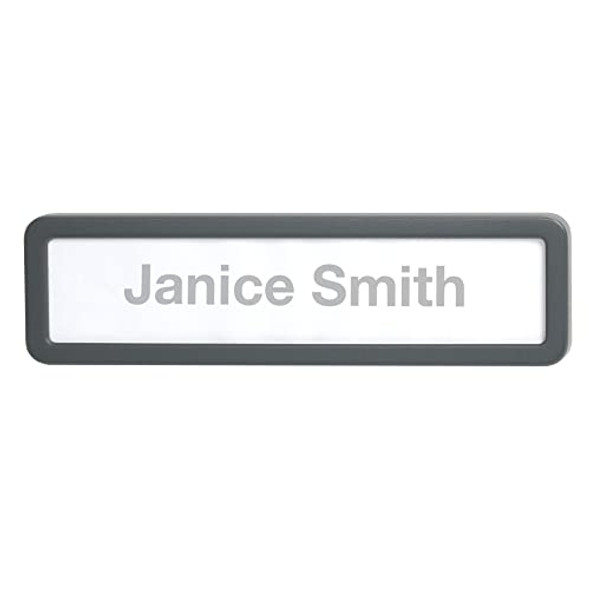 OFFICE DEPOT CUBICLE NAME PLATE 2 5/8"x 9 1/8"x 7/8" 30% Recycled, Charcoal OFFICE DEPOT CUBICLE NAME PLATE 2 5/8"x 9 1/8"x 7/8" 30% Recycled, Charcoal