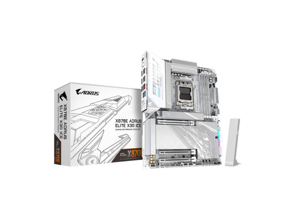 GIGABYTE X870E AORUS ELITE X3D ICE AM5 AMD X870E ATX Motherboard