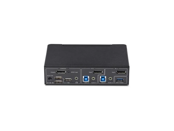 StarTech 2-Port DisplayPort KVM Switch, 4K 60Hz, DP 1.2, HDCP 1.4, EDID
