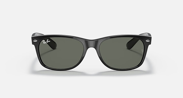 RAY-BAN NEW WAYFARER BLACK G-15 GREEN LENS 52mm - BLACK/GREEN RAY-BAN NEW WAYFARER BLACK G-15 GREEN LENS 52mm - BLACK/GREEN
