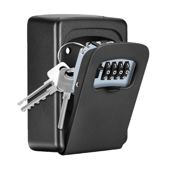 FAYLEEKO KEY LOCK BOX WALL MOUNTED 4 DIGIT COMBINATION LOCKBOX LBWG-801 - BLACK FAYLEEKO KEY LOCK BOX WALL MOUNTED 4 DIGIT COMBINATION LOCKBOX LBWG-801 - BLACK
