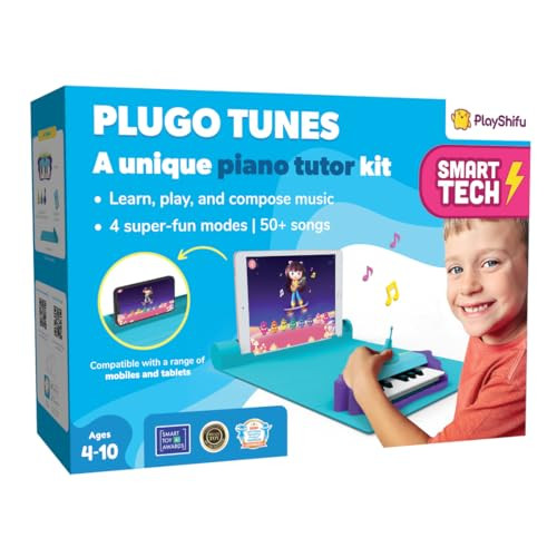 PlayShifu Plugo Tunes by PlayShifu, Interactive Piano Starter Kit 4-10 - MULTI