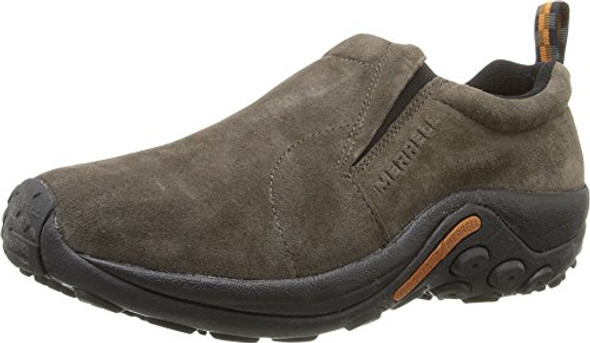 J60787 MERRELL MEN'S JUNGLE LEATHER SLIP-ON SHOE - SIZE: MEN 10.5 - GUNSMOKE