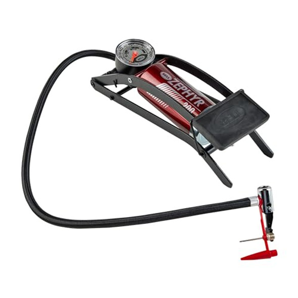 BELL ZEPHYR 200 PRESTA VALVES 2 FLOOR PUMP - BLACK/RED New BELL ZEPHYR 200 PRESTA VALVES 2 FLOOR PUMP - BLACK/RED New