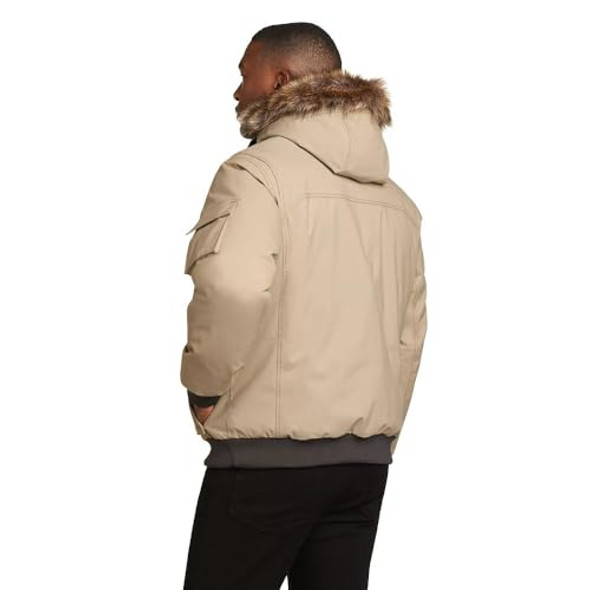 EDDIE BAUER MEN SUPERIOR DOWN WATERPROOF BOMBER JACKET LIGHT KHAKI MEN'S L New EDDIE BAUER MEN SUPERIOR DOWN WATERPROOF BOMBER JACKET LIGHT KHAKI MEN'S L New