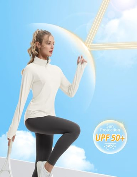 FKEEP Women's Sun Shirts Long Sleeve Athletic UPF 50 Quick Dry Top White S New FKEEP Women's Sun Shirts Long Sleeve Athletic UPF 50 Quick Dry Top White S New