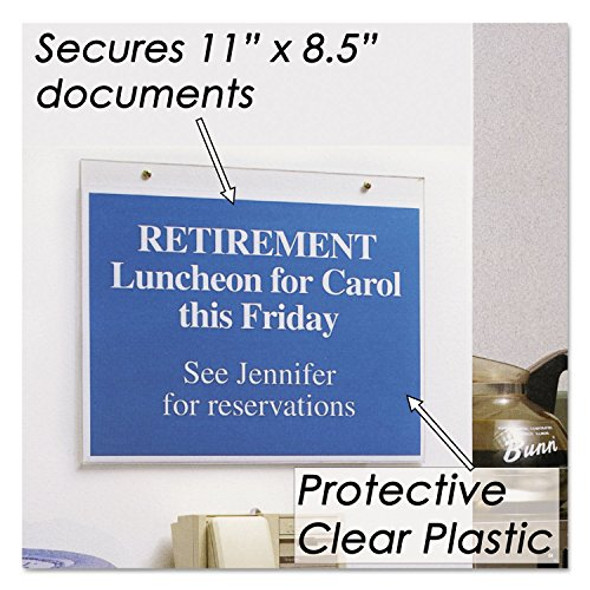NuDell Clear Plastic Sign Holder Wall Mount 11 X 8.5 38008Z - CLEAR New NuDell Clear Plastic Sign Holder Wall Mount 11 X 8.5 38008Z - CLEAR New