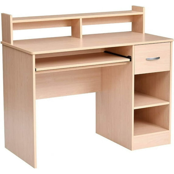 ROCKPOINT AXESS WRITING DESK FOR STUDENT WITH STORAGE - NATURAL MAPLE New ROCKPOINT AXESS WRITING DESK FOR STUDENT WITH STORAGE - NATURAL MAPLE New