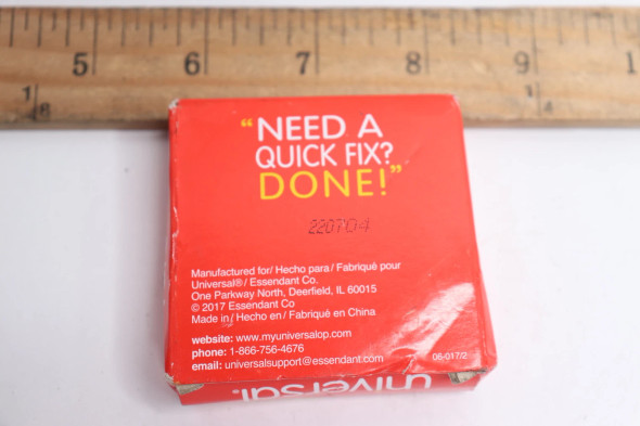UNIVERSAL INVISIBLE TAPE CLEAR ACRYLIC 0.75" W X 28 YARDS LENGTH UNV83412 New UNIVERSAL INVISIBLE TAPE CLEAR ACRYLIC 0.75" W X 28 YARDS LENGTH UNV83412 New