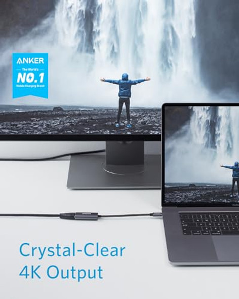 ANKER USB C TO HDMI ADAPTER 4K@60HZ 310 USB-C ADAPTER 4K HDMI A8312 - GRAY