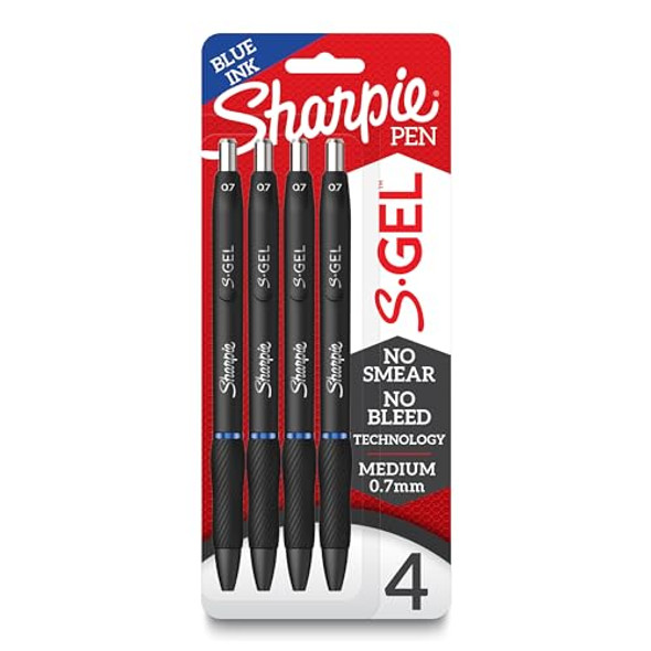 SHARPIE GEL PENS MEDIUM POINT (0.7MM) BLUE INK GEL PEN 4 COUNT - 2096172 New SHARPIE GEL PENS MEDIUM POINT (0.7MM) BLUE INK GEL PEN 4 COUNT - 2096172 New