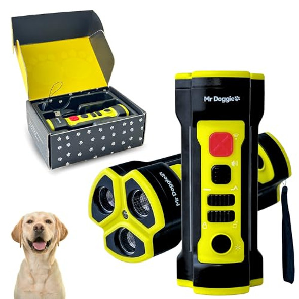 MR. DOGGIE ANTI BARKING DEVICE FOR DOGS - DOG BARK DETERRENT WITH RECHARGEABLE MR. DOGGIE ANTI BARKING DEVICE FOR DOGS - DOG BARK DETERRENT WITH RECHARGEABLE