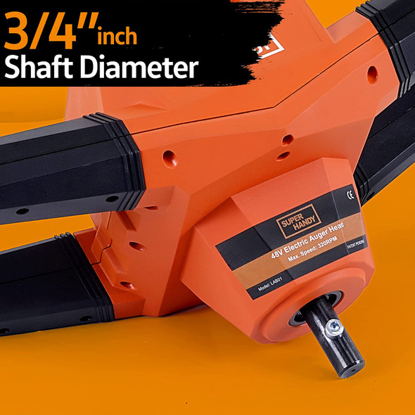 SUPERHANDY ELECTRIC EARTH AUGER AND DRILL BIT, 6" X 30" DRILL BIT, 3/4" SHAFT SUPERHANDY ELECTRIC EARTH AUGER AND DRILL BIT, 6" X 30" DRILL BIT, 3/4" SHAFT