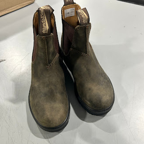 BLUNDSTONE ELASTIC SIDED BOOT LINED 585 - SIZE: MEN 3 - RUSTIC BROWN BLUNDSTONE ELASTIC SIDED BOOT LINED 585 - SIZE: MEN 3 - RUSTIC BROWN